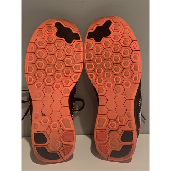 Youth Nike Free 5.0 Running Shoes‎ Black Pink Size 6Y 64446-005 - Picture 10 of 12